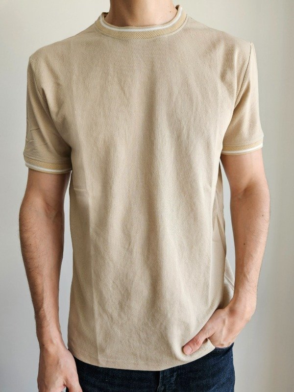 Producto - Remera pique beige
