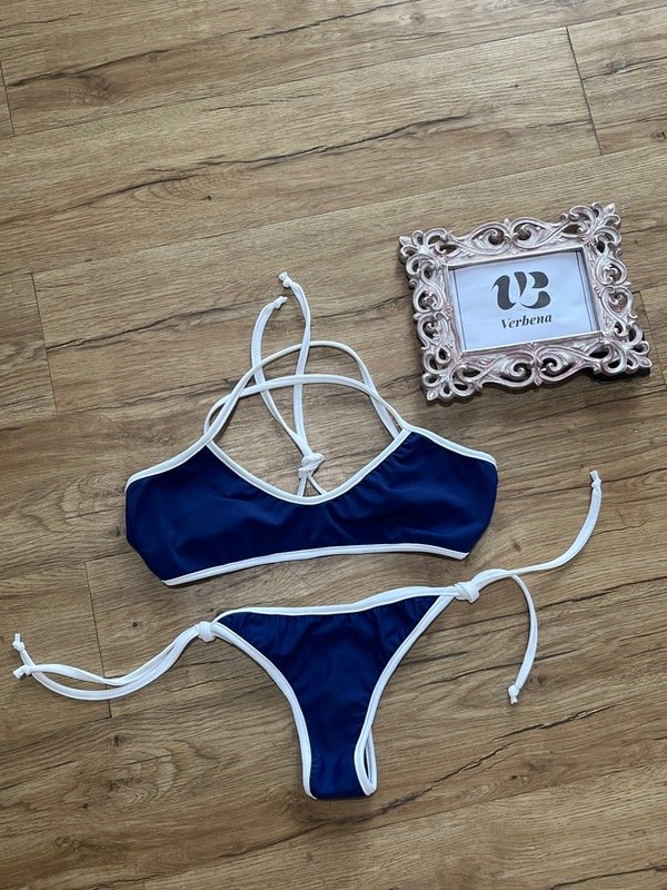 Producto - Colaless para atar Azul y Blanco