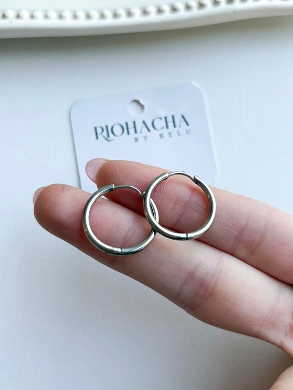 Producto - Argollas Disi plateado (20mm)