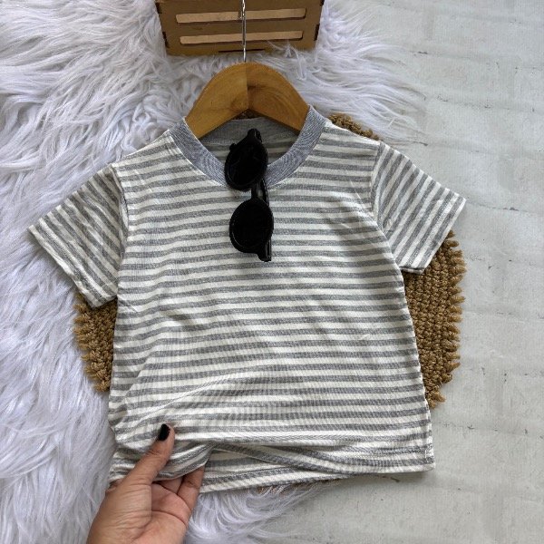 Producto - Reme rayada GRIS talles hasta 3/4 años