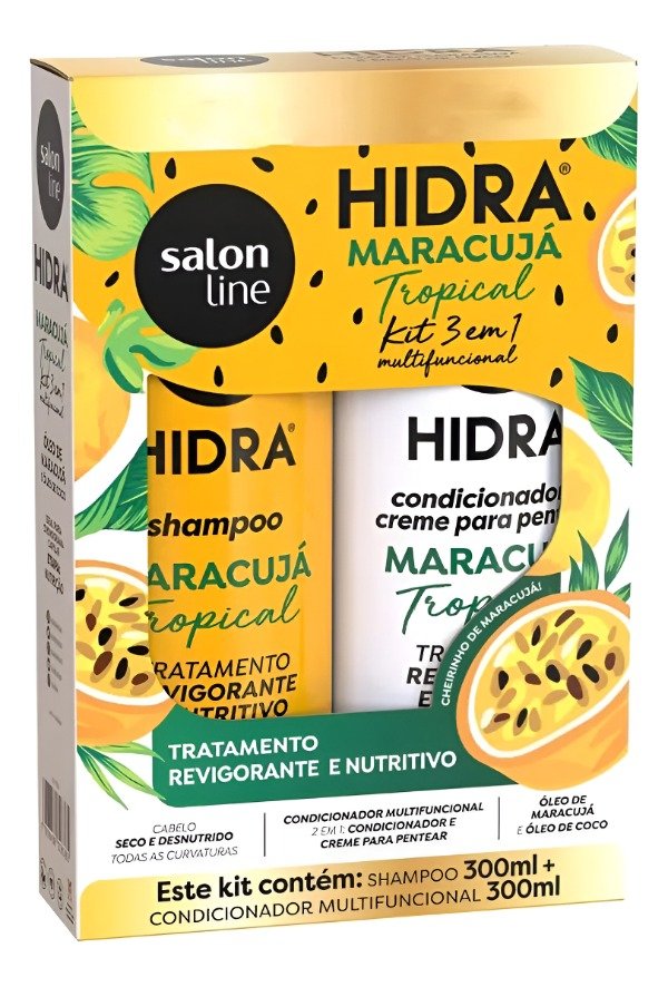 Producto - HIDRA KIT SHAMPOO+ACONDICIONADOR MARACUYA TROPICAL 2x300ML