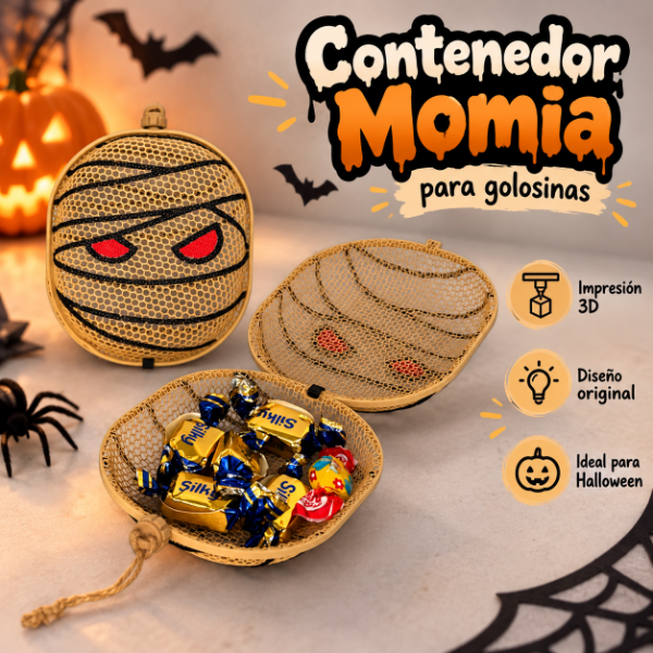 Producto - Contenedor de Golosinas Momia 3D