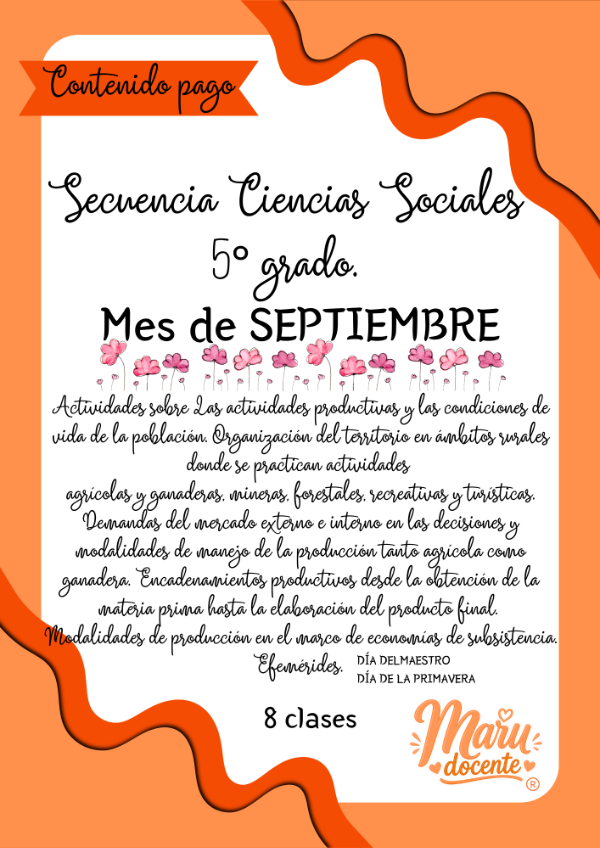 Producto - SEPTIEMBRE CS SOCIALES QUINTO - 0