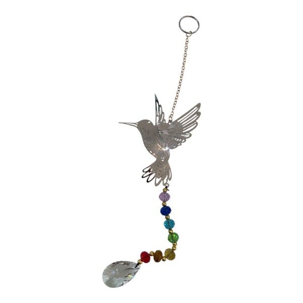 Producto - COLGANTE COLIBRI CON PIEDRAS DE LOS 7 CHAKRAS Y BOLA FACETADA - MOVIL#14