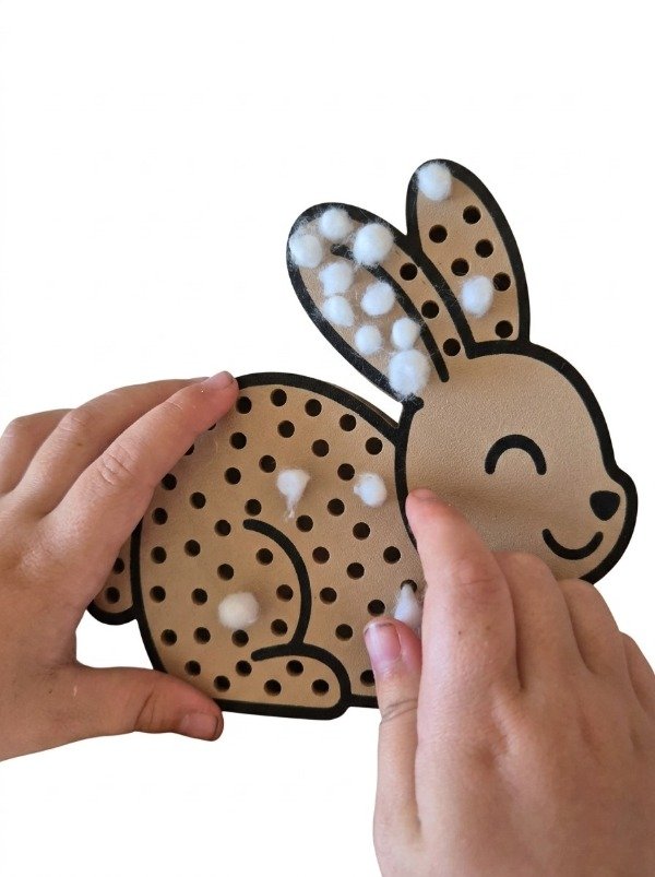 Producto - CONEJO PARA RELLENAR CON HISOPOS (BASTONCITOS DE ALGODON) - 2