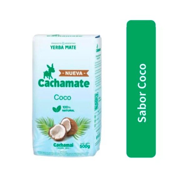 Producto - Yerba sabor Coco x 500g  SIN TACC - Cachamate