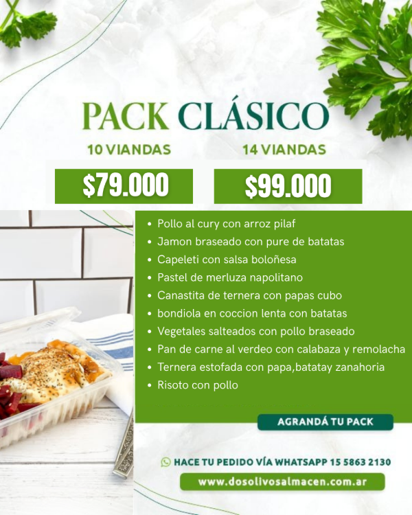 Producto - Pack Clásico x 10