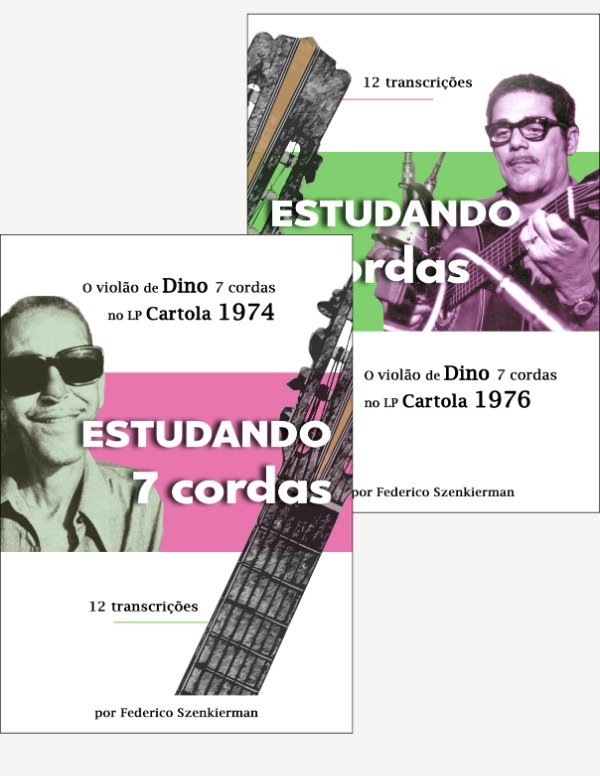 Producto - LPs Cartola 1974 y 1976 - Transcripciones para Guitarra de 7 Cuerdas