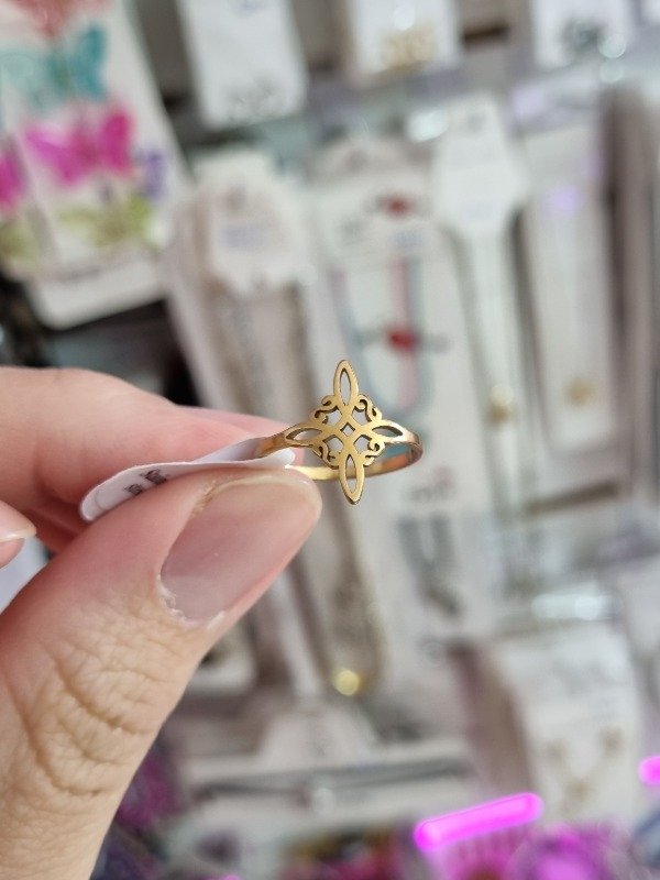 Producto - Anillo Nudo de Bruja Dorado - 1