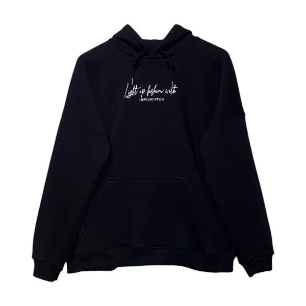 Producto - Buzo Oversize Light Up Fasion With Negro