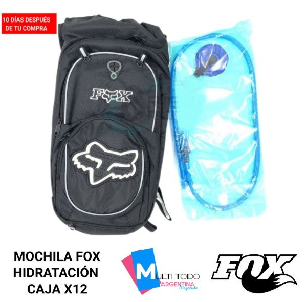 Producto - MOCHILA FOX HIDRATACIÓN CAJA X12