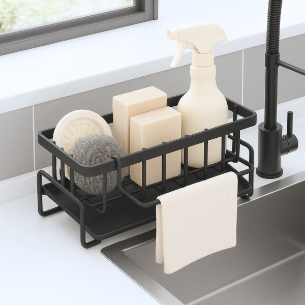 Producto - Escurridor Organizador Metálico Bacha- Mesada Black