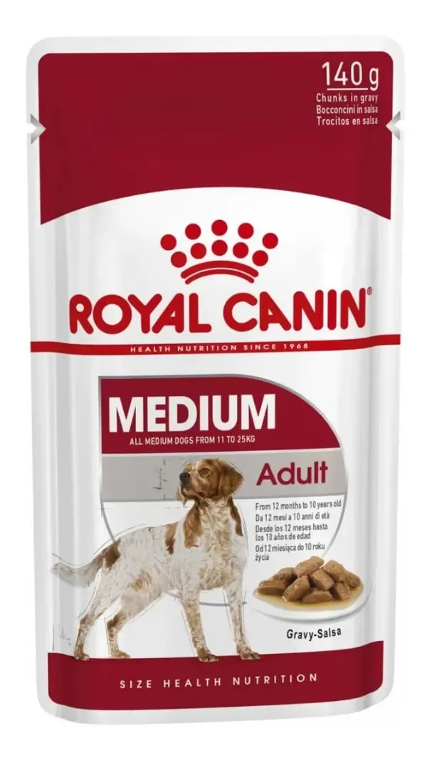 Producto - ROYAL CANIN MEDIUM ADULTO POUCH X 85 GRS 10 UNI.