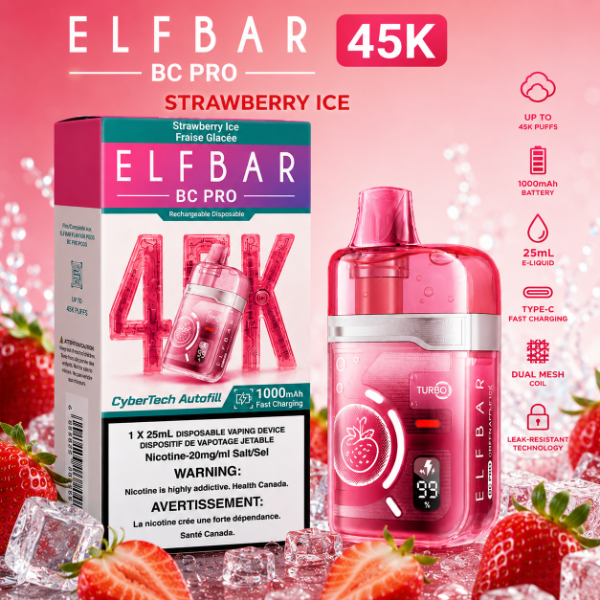Producto - ELFBAR BC PRO 45K STRAWBERRY ICE