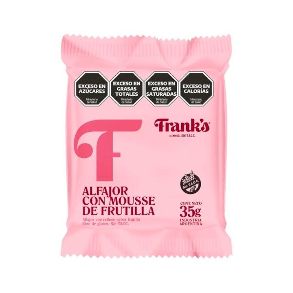 Producto - Alfajor con Mousse de Frutilla x 35g FRANK S