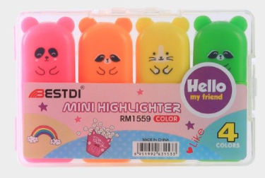 Producto - Resaltadores mini animal x4