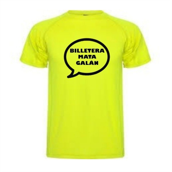 Producto - REMERA FLUOR AMARILLA BILLETERA MATA GALAN BARILOCHE