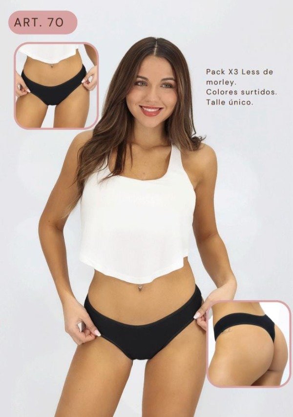 Producto - Pack x3 Colaless de Morley (Vella70)