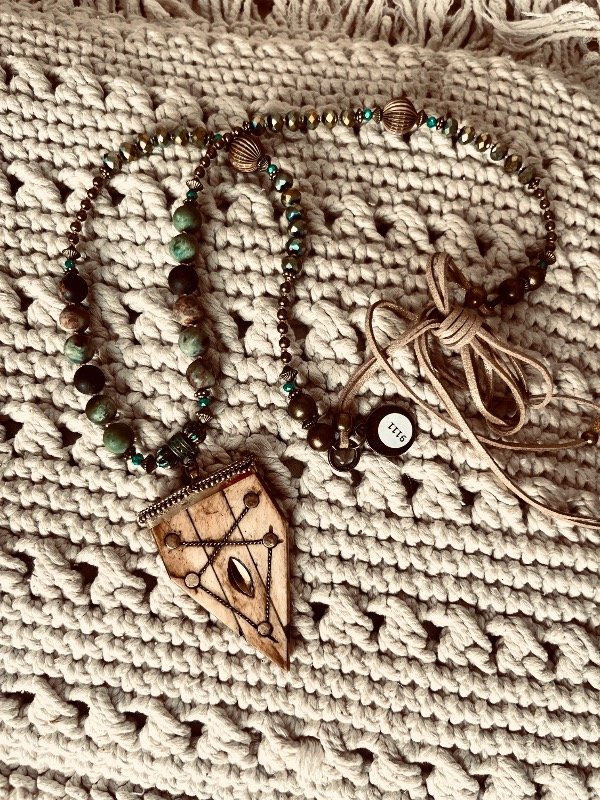 Producto - Collar Morena madera - 0