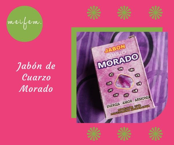 Producto - Jabón de Cuarzo Morado (Amatista)