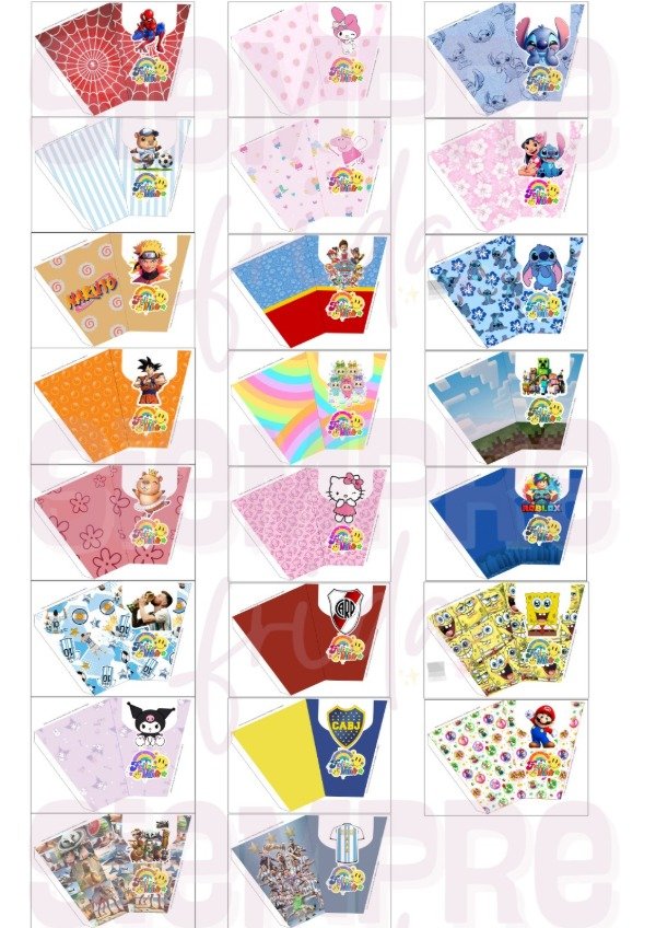 Producto - Imprimible ramito golosinero Día del niño