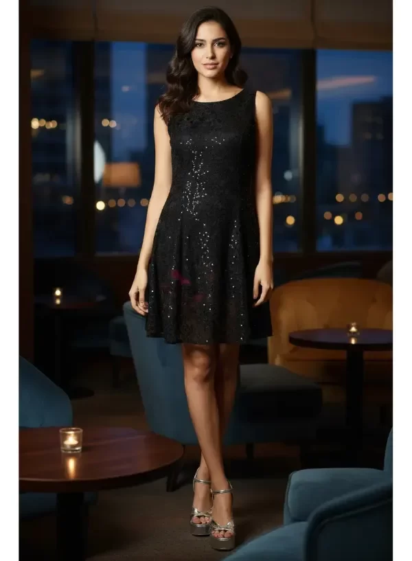 Producto - Vestido corto de encaje evace - 2