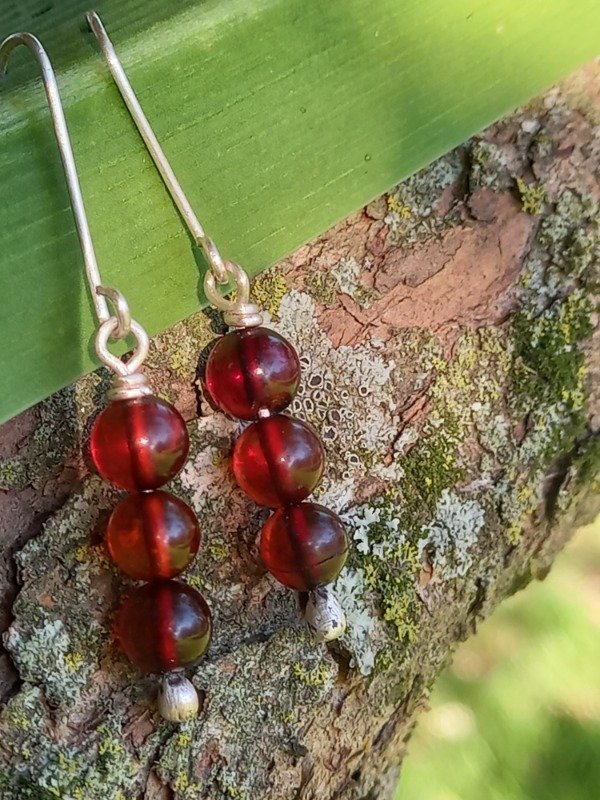 Producto - Aros de Ambar Baltico y plata - 5