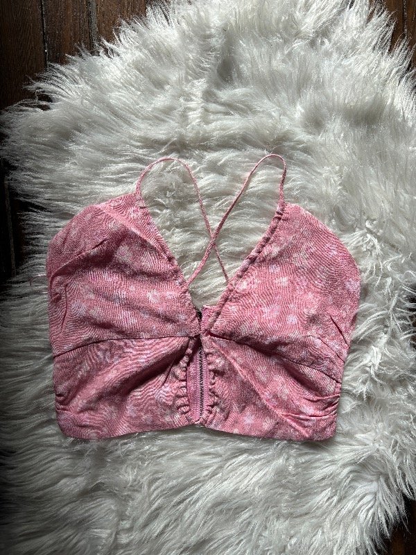 Producto - Top flores rosa