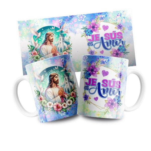 Producto - 1 Pocillo con estampado personalizado Jesús