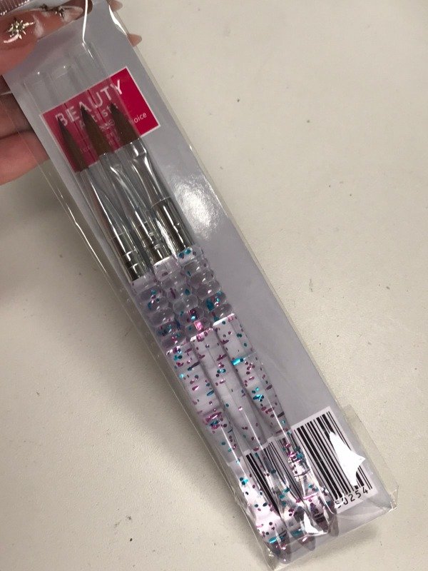 Producto - Set x3 Pinceles para Acrilico GLITTER - Beauty Artists