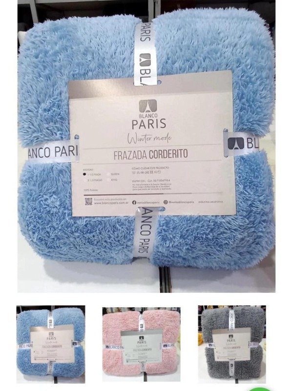 Producto - Frazada Paris Corderito