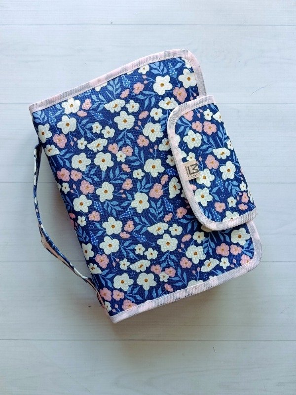 Producto - Organizador a5 Jazmín flores azules - 6
