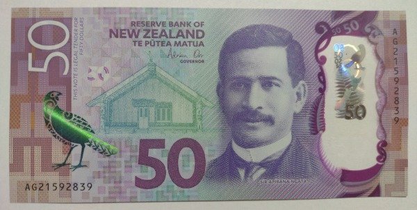 Producto - Nueva Zelanda 50 dólares UNC Polímero - 1