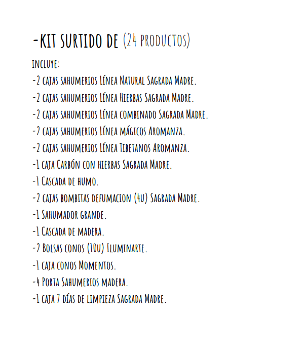 Producto - Kit Surtido 2