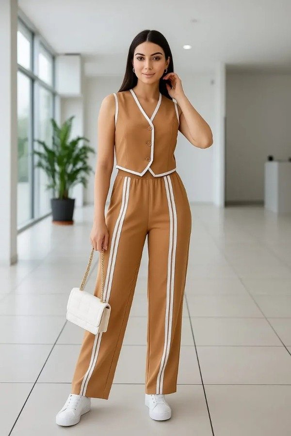 Producto - CONJUNTO 2 PIEZAS PANTALON CHALECO CHIC