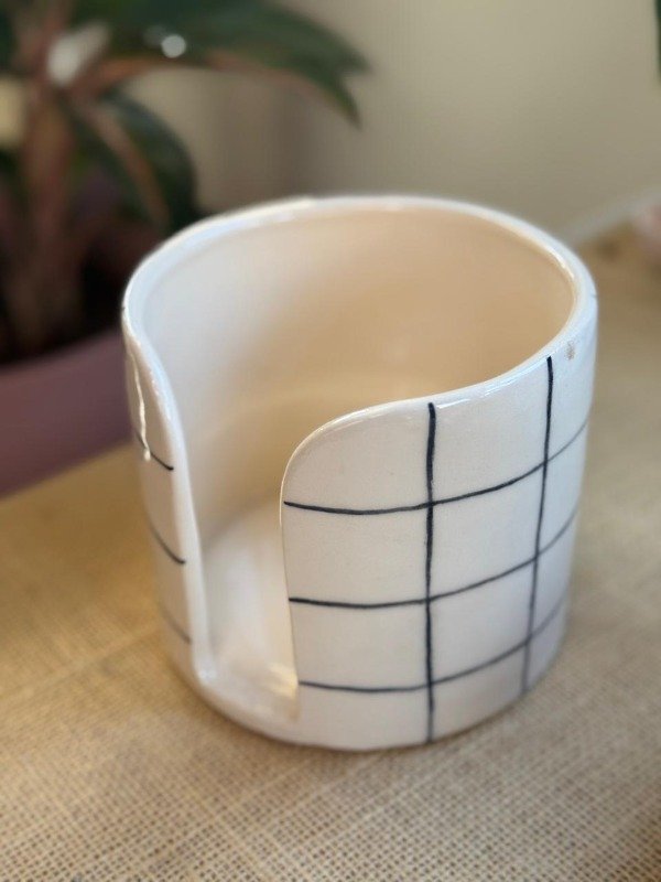 Producto - Porta rollo de cocina cuadrillé