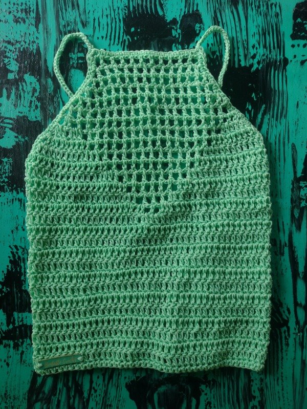 Producto - Guía  para tejer: "Top Menta" - 4