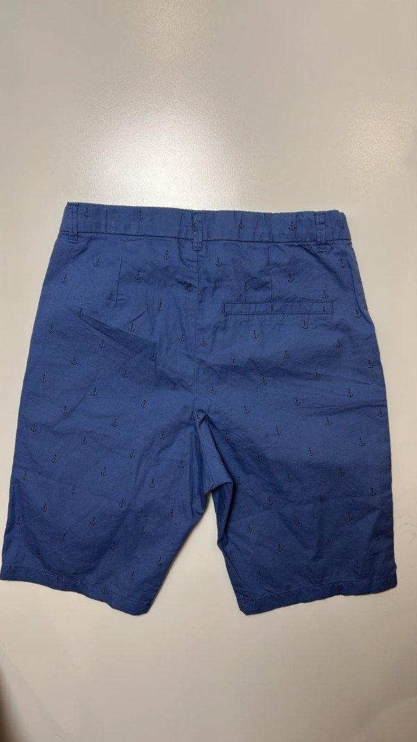 Producto - Bermuda de vestir azul con anclas HyM 8 años - 2