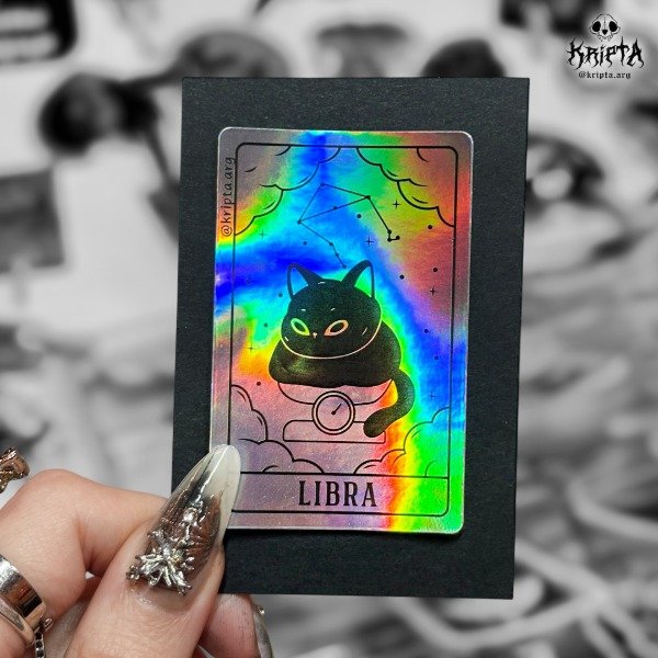 Producto - Sticker "Michi Zodiacal" - Libra