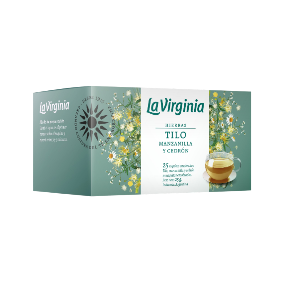 Producto - TE TILO MANZ CEDRON LA VIRGINIA 6 x 25sa