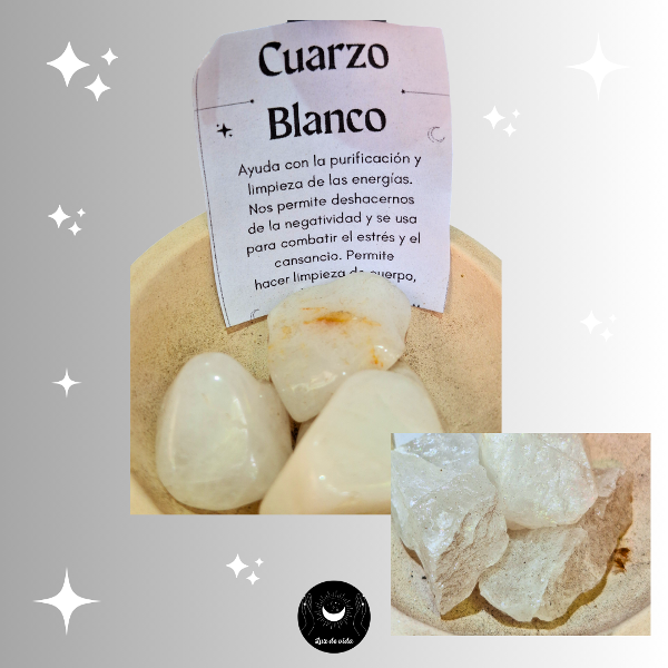 Producto - Cuarzo Blanco Rolado Mediano 4cm