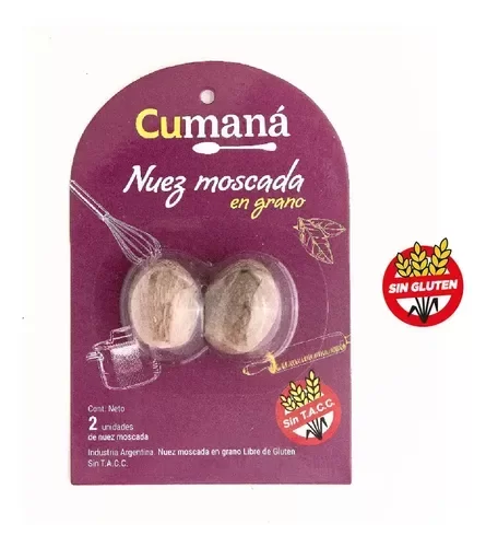 Producto - Nuez Moscada De Indonesia K Sin Gluten Blister Cumana 2un