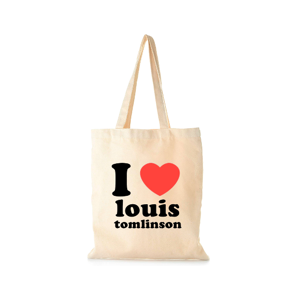 Tote bag I love Louis Tomlinson