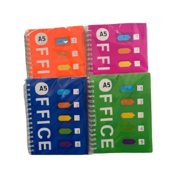 Producto - CUADERNO RAYADO CON ANILLADO B5/A5