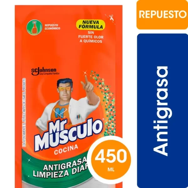Producto - ANTIGRASA MR MUSCULO - REPUESTO 450ML