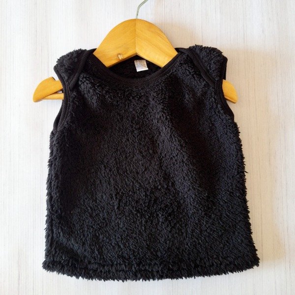 Producto - Chaleco Corderito Negro