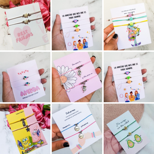 Producto - Packx10 pulseras día del amigo para compartir