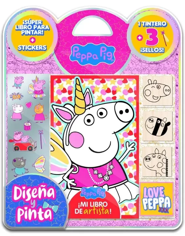 Producto - SELLOS DISEÑA Y PINTA - Peppa Pig