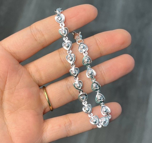 Producto - AB pulsera corazones
