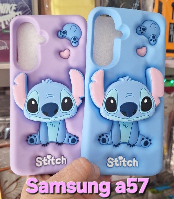Producto - Fundas silicona popsocket Stich. Samsung a57 - 1